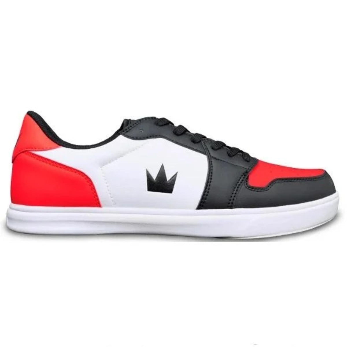 Men’s bowling shoe with lace-up closure, low-profile sole, and durable upper, designed for comfort, stability, and smooth sliding performance on the lanes.