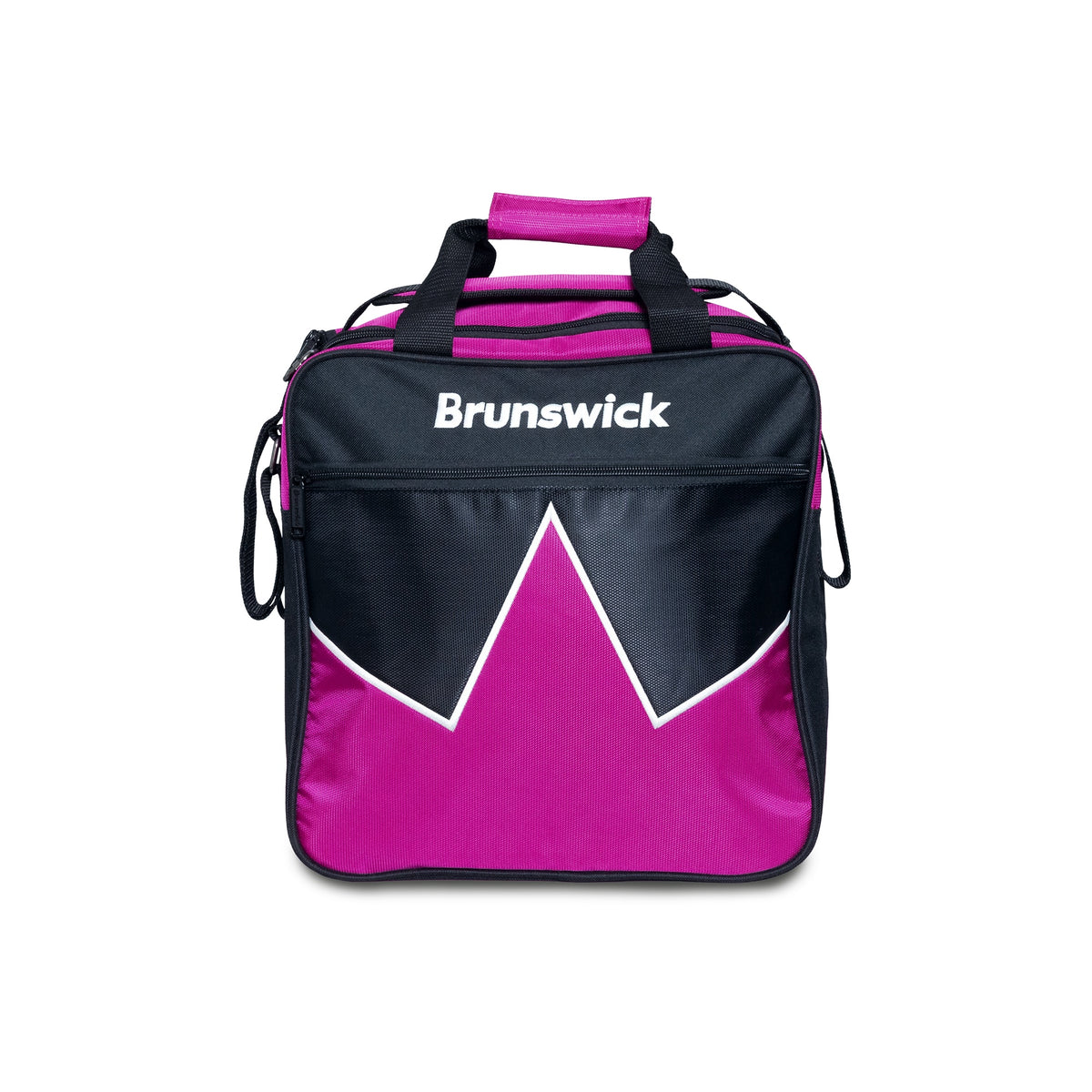 Brunswick Blast Single Tote Bowling Bag - Raspberry - Brunswick Blast Single Tote Raspberry 2026 Front 1600x1600