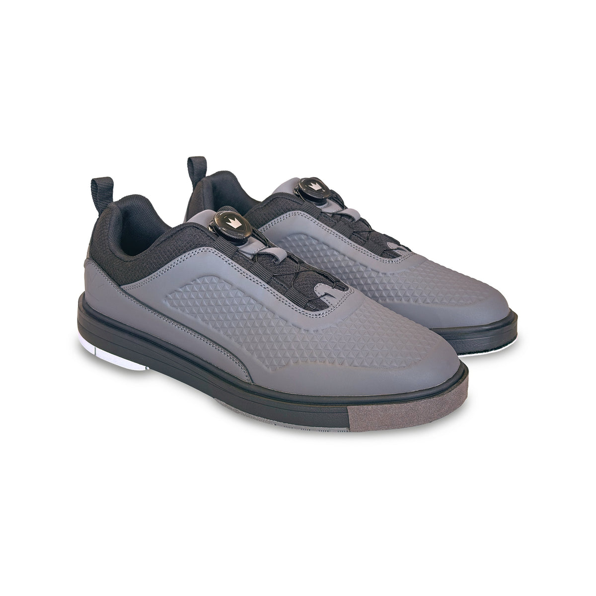 Brunswick Fusion RH Mens Bowling Shoes - Graphite - Brunswick Fusion Graphite 3qtr View Right 1600x1600