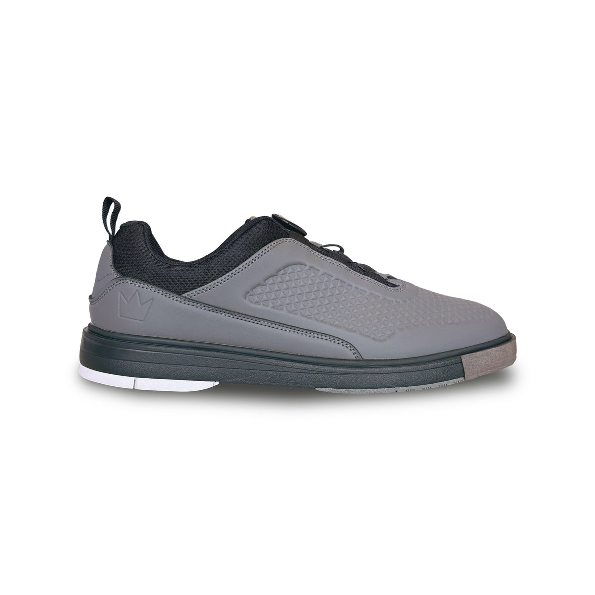 Brunswick Fusion RH Wide Mens Bowling Shoes - Graphite - Brunswick Fusion Graphite Side View 1600x1600