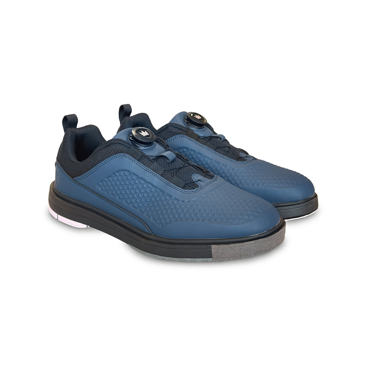 Brunswick Fusion RH Mens Bowling Shoes - Steel Blue - Brunswick Fusion Steel Blue 3qtr View Right 1600x1600