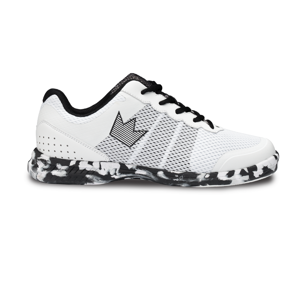 Brunswick Fuze Chaos, Mens League Bowling Shoe in White/Black