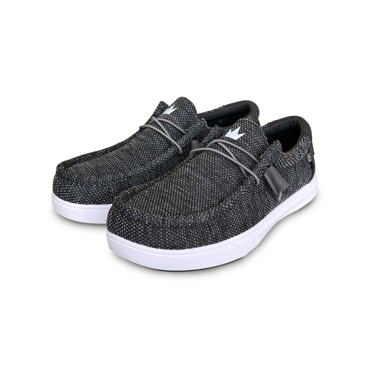 Brunswick Hero Mens Bowling Shoes - Black Knit - Brunswick Hero Black Knit 3qtr View Left 1600x1600