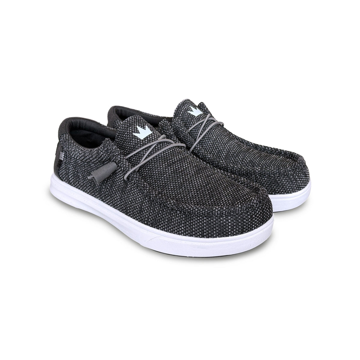 Brunswick Hero Mens Bowling Shoes - Black Knit - Brunswick Hero Black Knit 3qtr View Right 1600x1600