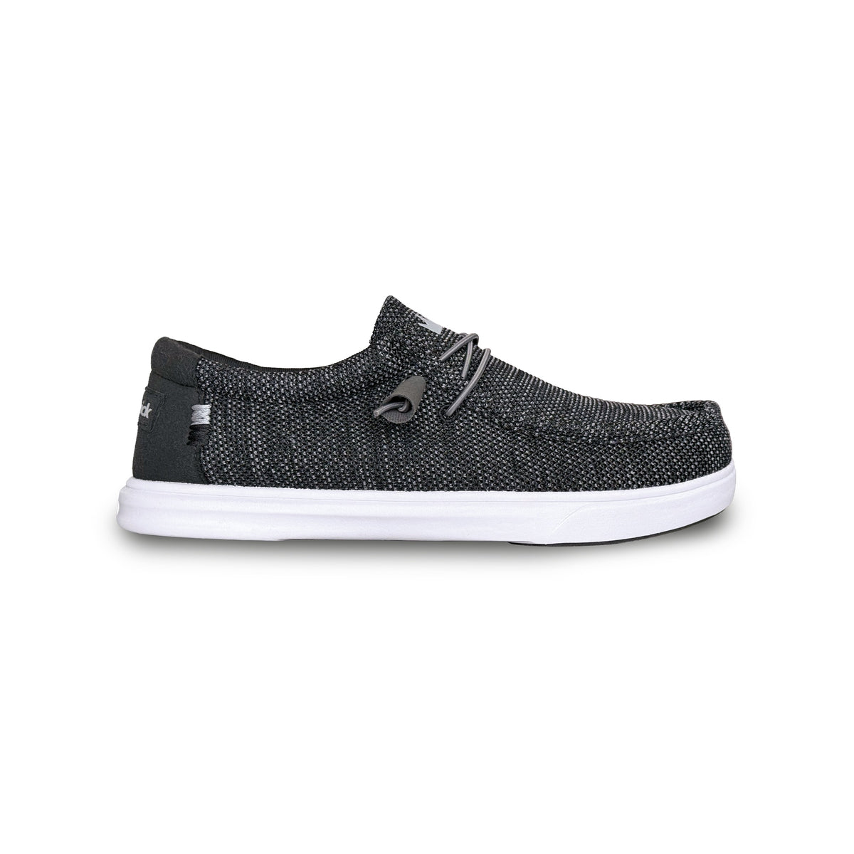Brunswick Hero Mens Bowling Shoes - Black Knit - Brunswick Hero Black Knit Side View 1600x1600