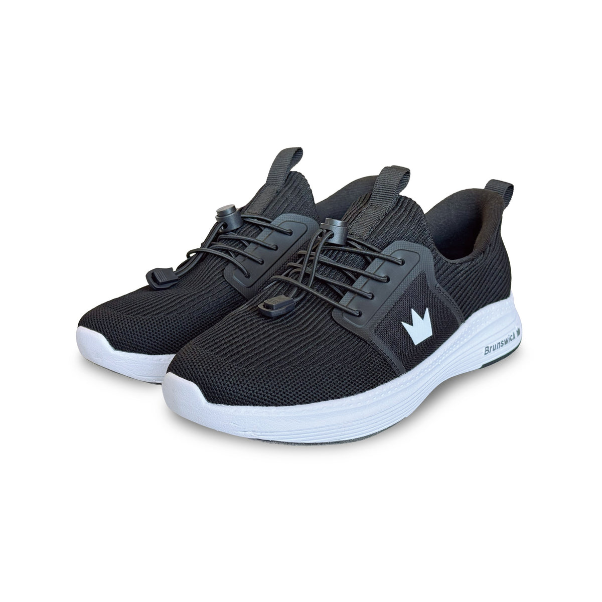 Brunswick Majestic Womens Bowling Shoes - Black - Brunswick Magestic Black 3qtr View Left 1600x1600