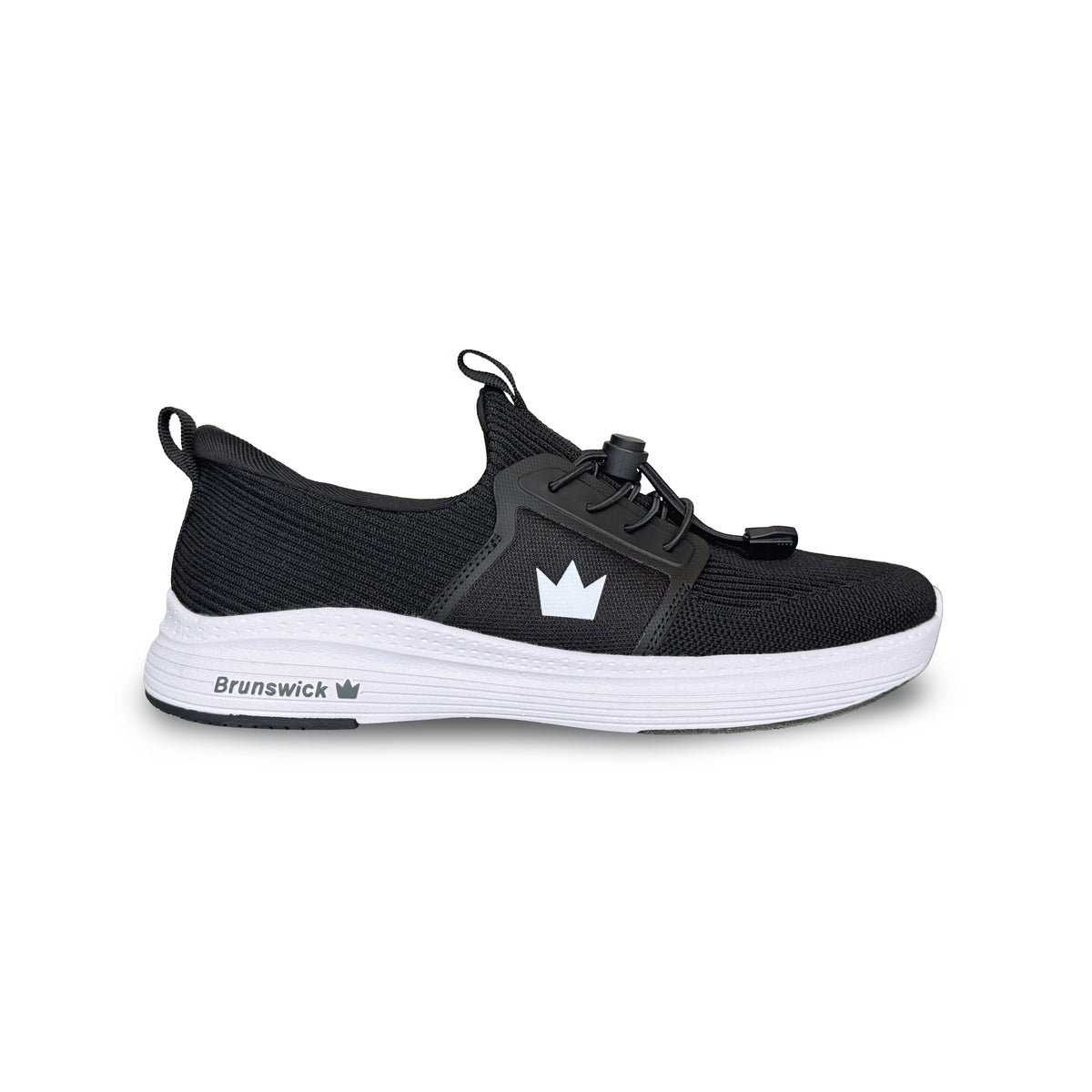 Brunswick Majestic Womens Bowling Shoes - Black - Brunswick Magestic Black Side View 1600x1600