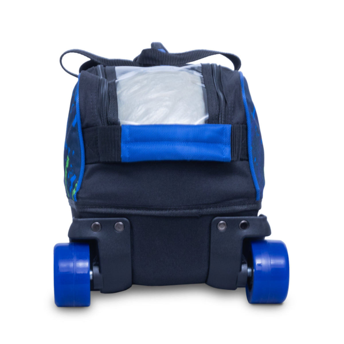 Brunswick Edge 3 Ball Tote Roller With Shoe Pouch Blue Bowling Bag