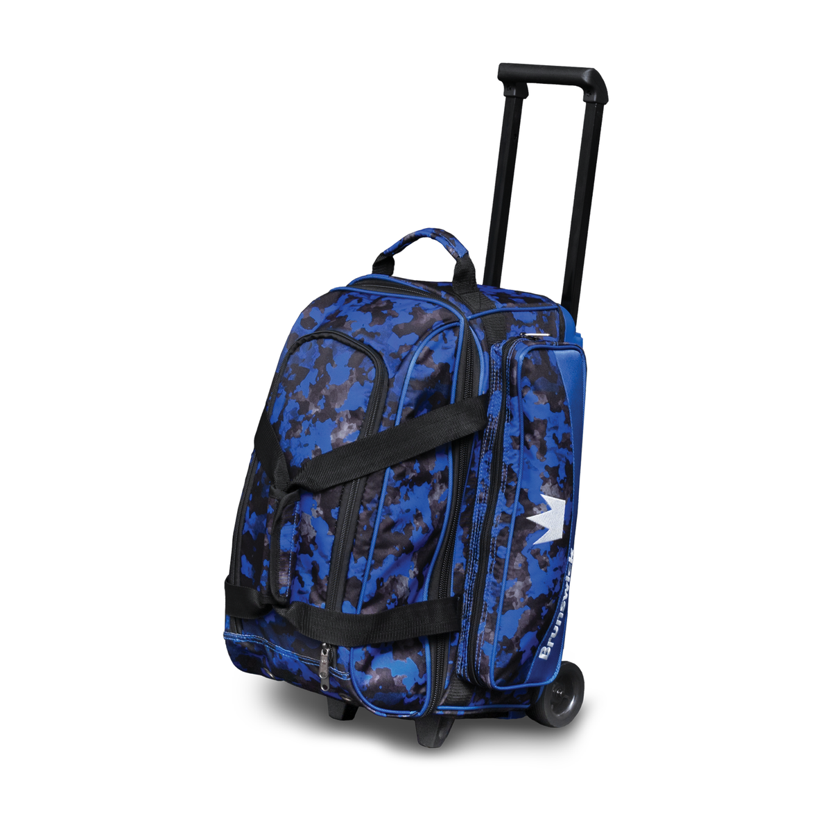 Brunswick Zone Double Roller, 2 Ball Bowling Bag in Blue
