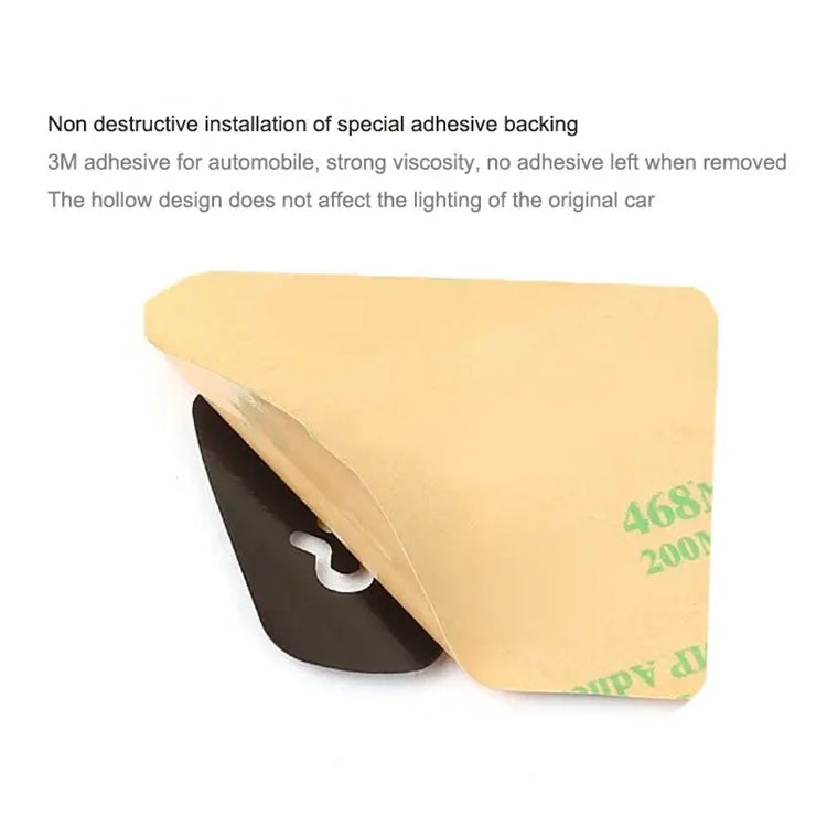 For Tesla Model 3 / Y 11pcs / Set Car Window Lift Button PU Adhesive Decorative Sticker, Window Lift Button - View 3