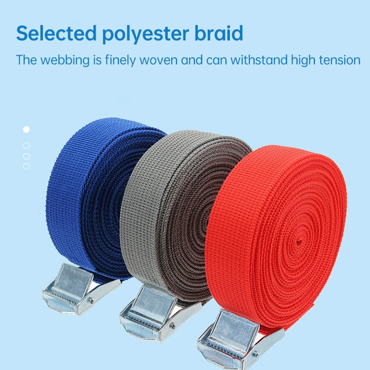 Car Tension Rope Luggage Strap Belt Auto Car Boat Fixed Strap with Alloy Buckle,Random Color Delivery, Size - View 7