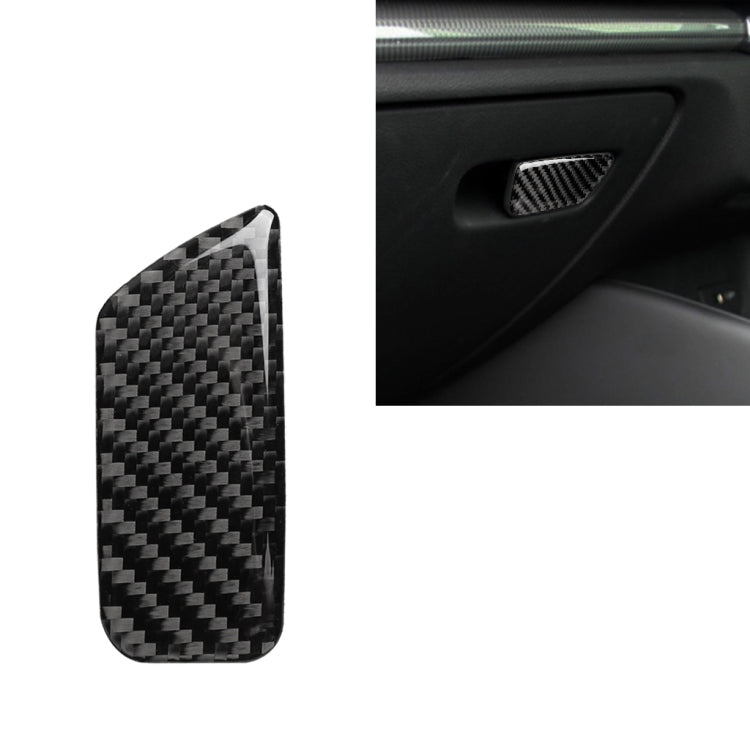 Car Carbon Fiber Passenger Seat Hand Box Switch Decorative Sticker for Audi A3 / 8V 2014-2019, Right Drive, Hand Box