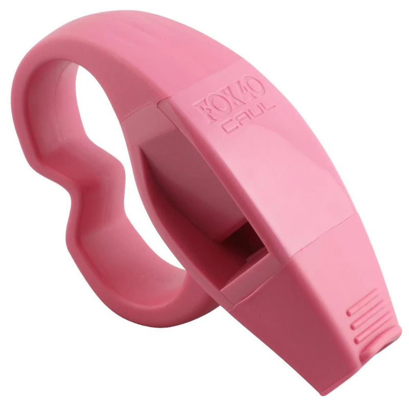 Fingergrip whistle designed for hands-free use with a molded grip for secure hold during sports or officiating.