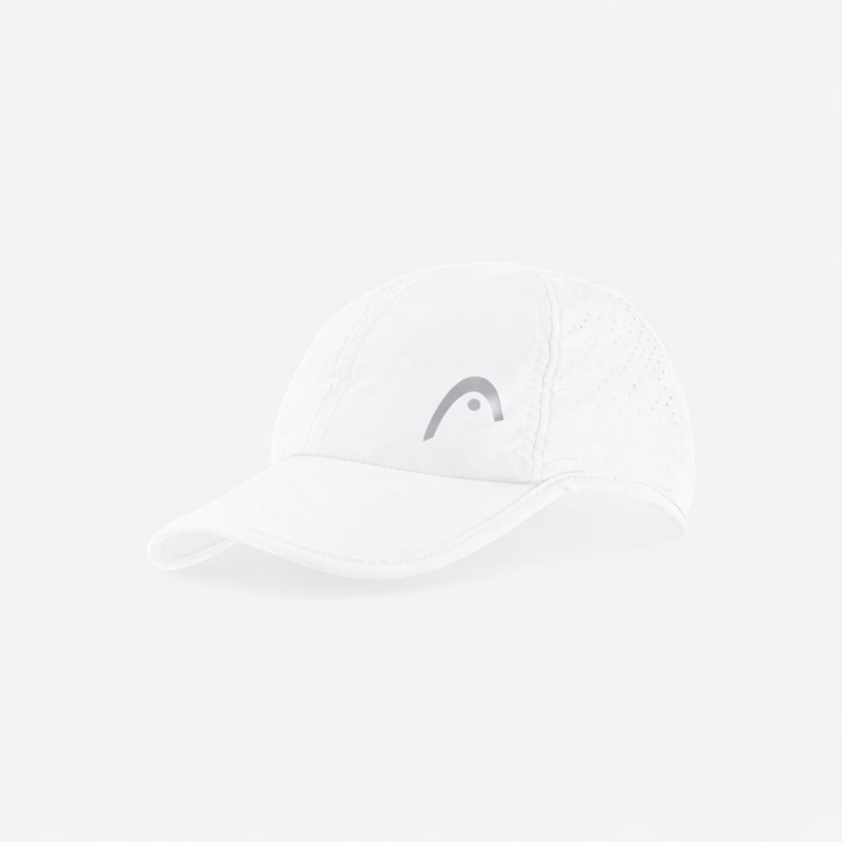 White HEAD Pro Player tennis cap with curved brim and perforated side panels for breathability.
