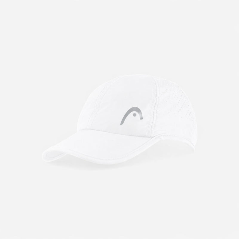 White HEAD Pro Player tennis cap with curved brim and perforated side panels for breathability.