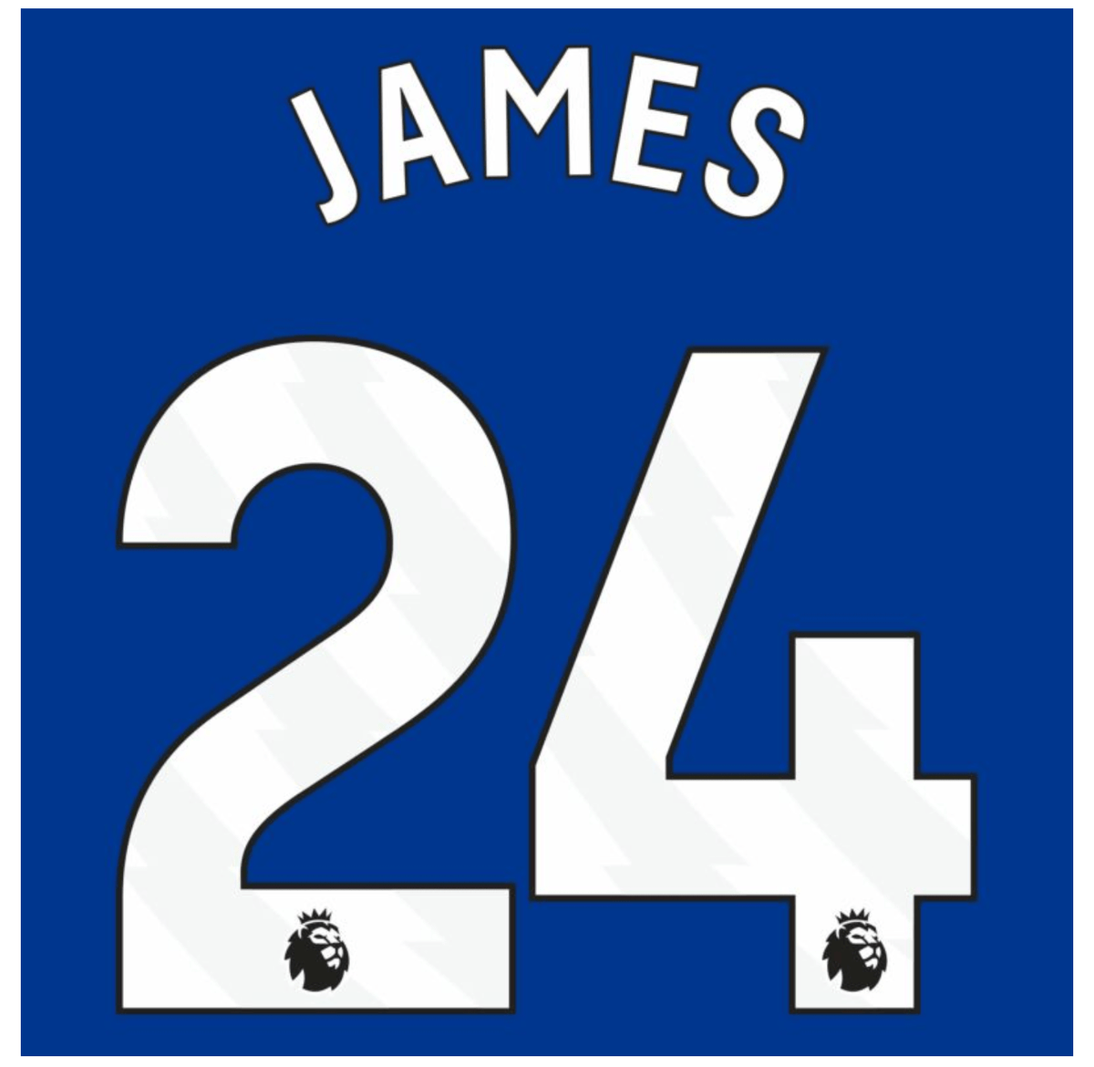 Chelsea 2023-Home JAMES #24 Official Name Set