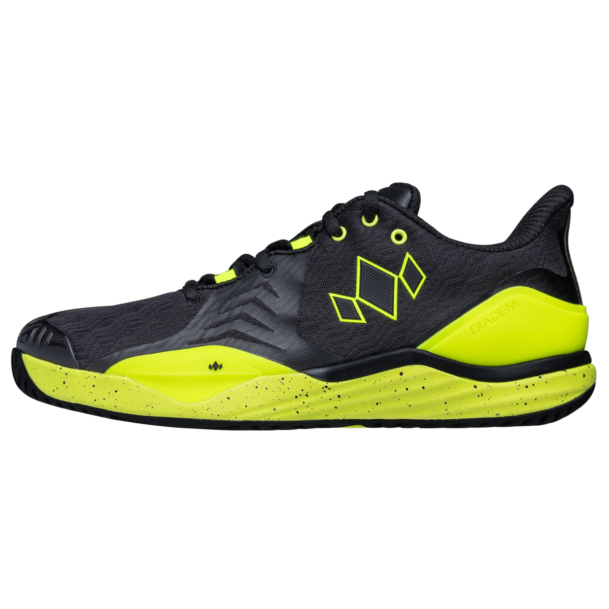 Diadem Men's Court Burst Hard Court Black/Yellow Pickleball Shoe