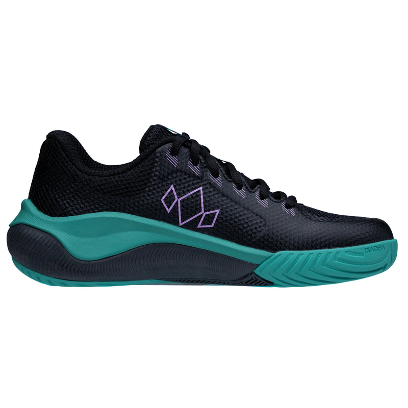 Diadem Court Flo - HC Black/Teal Pickleball Shoe