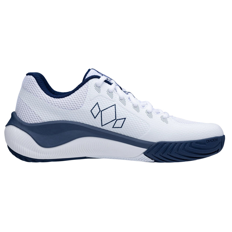 Diadem Men's Court Flo Hard Court White/Navy Pickleball Shoe