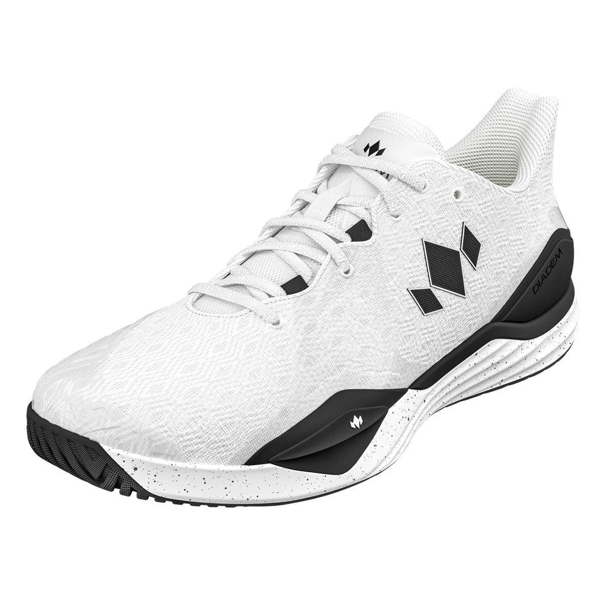 Diadem Men's Court Burst Hard Court White/Black Pickleball Shoe