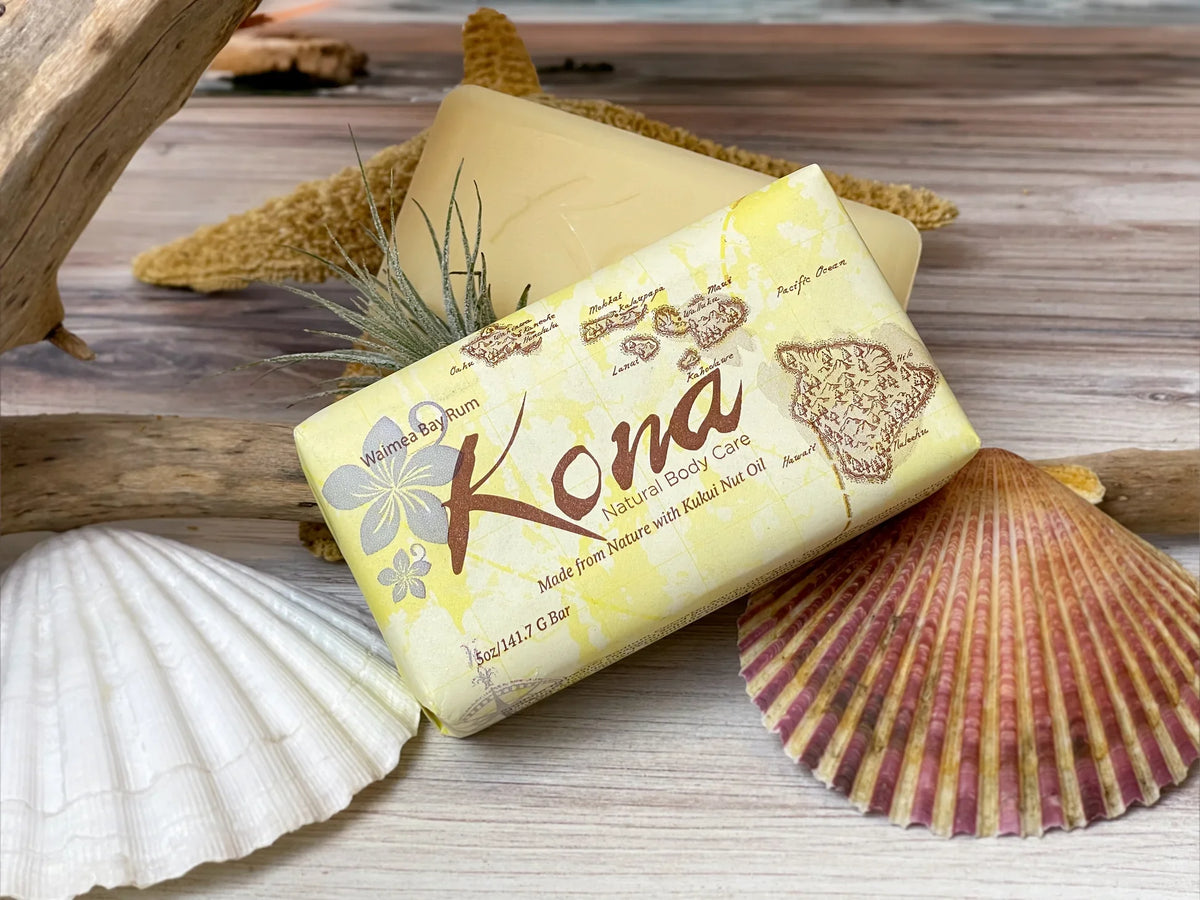 Kona Natural Body Care Waimea Bay Rum Bar Soap, 5 oz