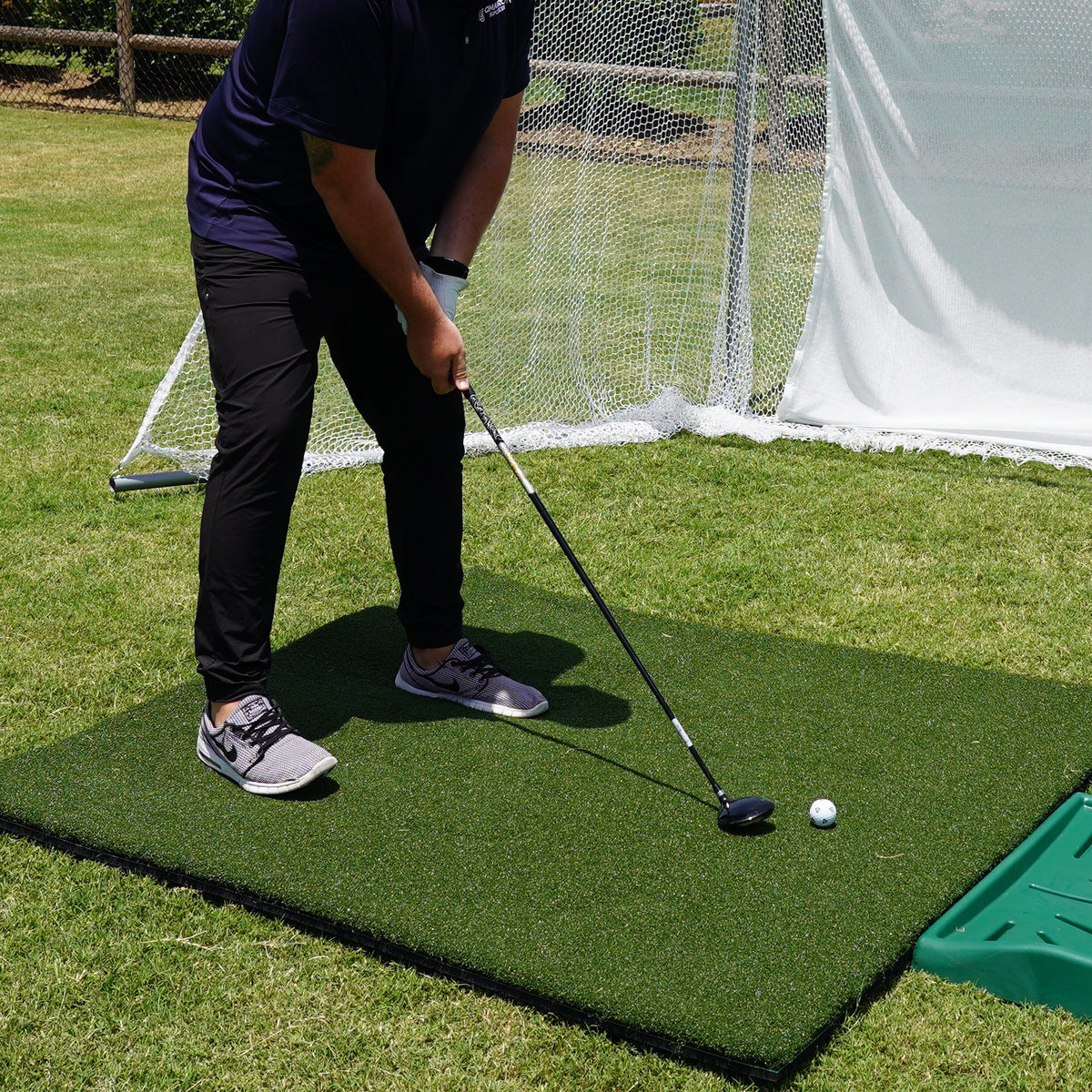 Cimarron 5' x 5' Tee-Line High Density Golf Mat - Front View