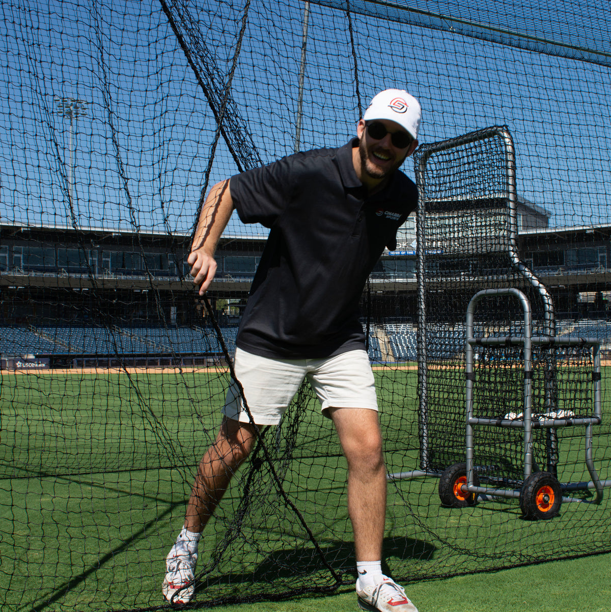 Cimarron 70x12x12 #60 Twisted Poly Batting Cage Net - Alternate View 1