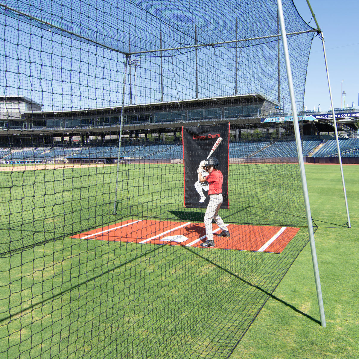Cimarron 60x12x10 #24 Batting Cage & Frame Corners - Alternate View 2