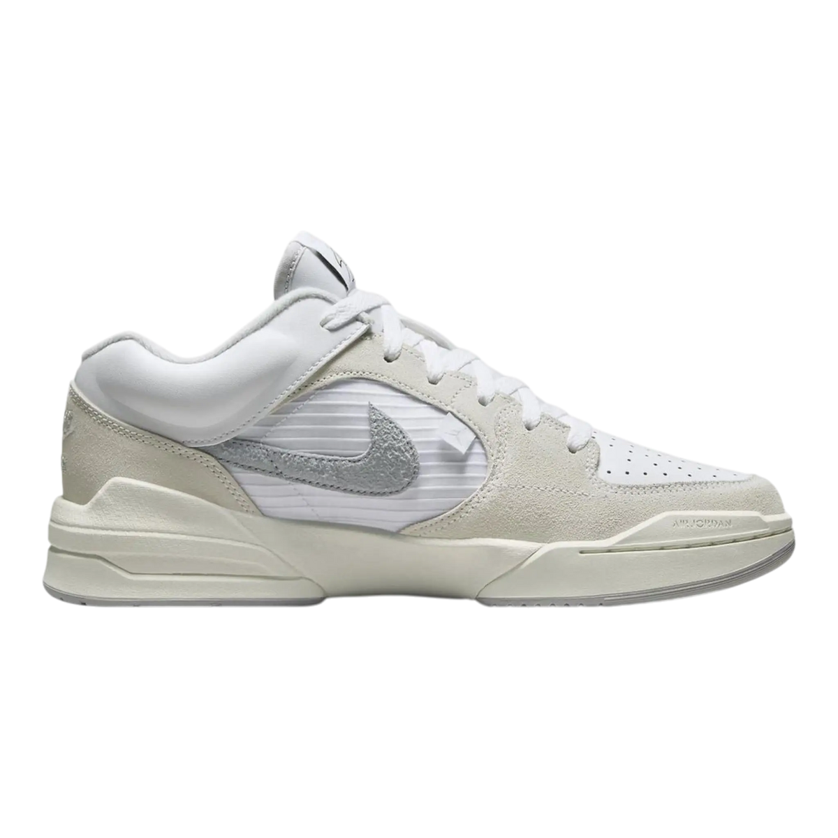 Air Jordan Stadium 90 Men's Sneakers — White/Black Leather Low-Top