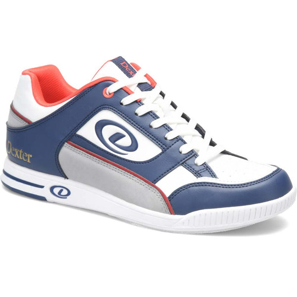 Dexter Mens Royal Navy White Grey Bowling Shoes
