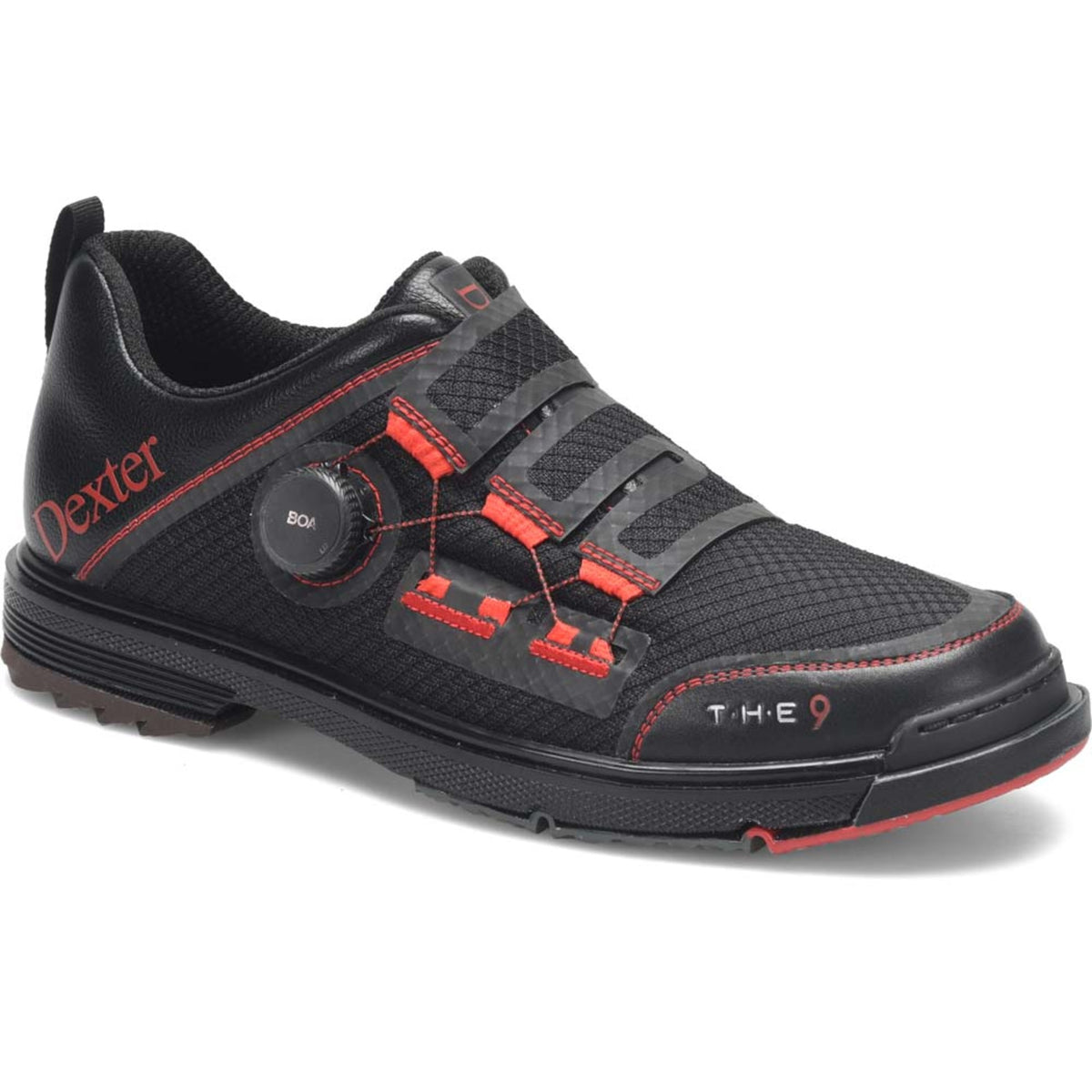 The 9 Stryker Boa Black/ Red Wide Shoes
