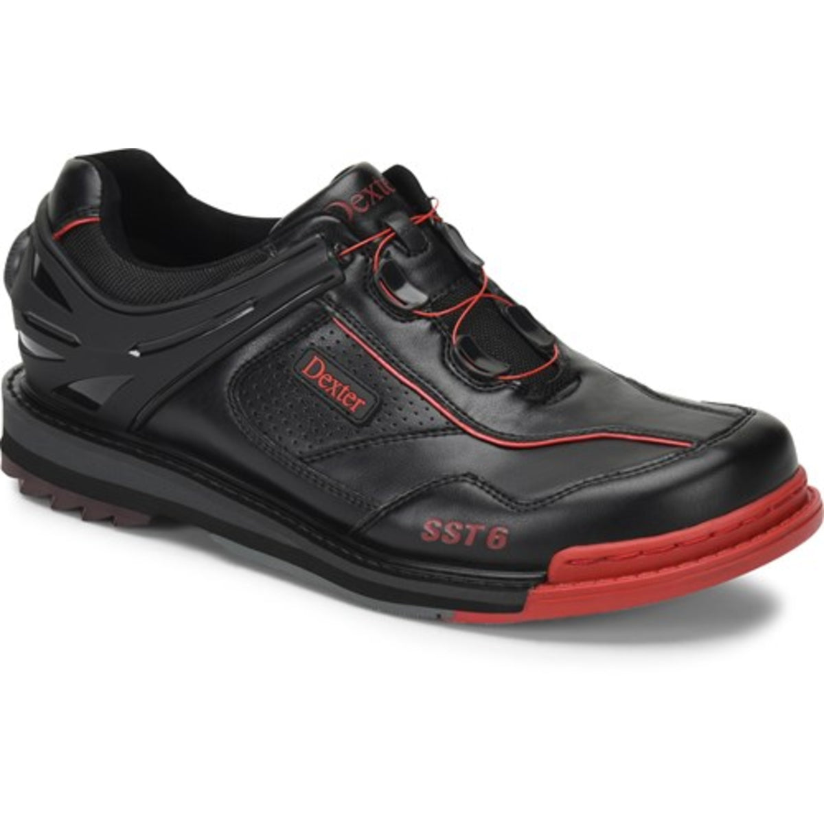 SST 6 Hybrid Boa Black/Red Left Hand Shoes