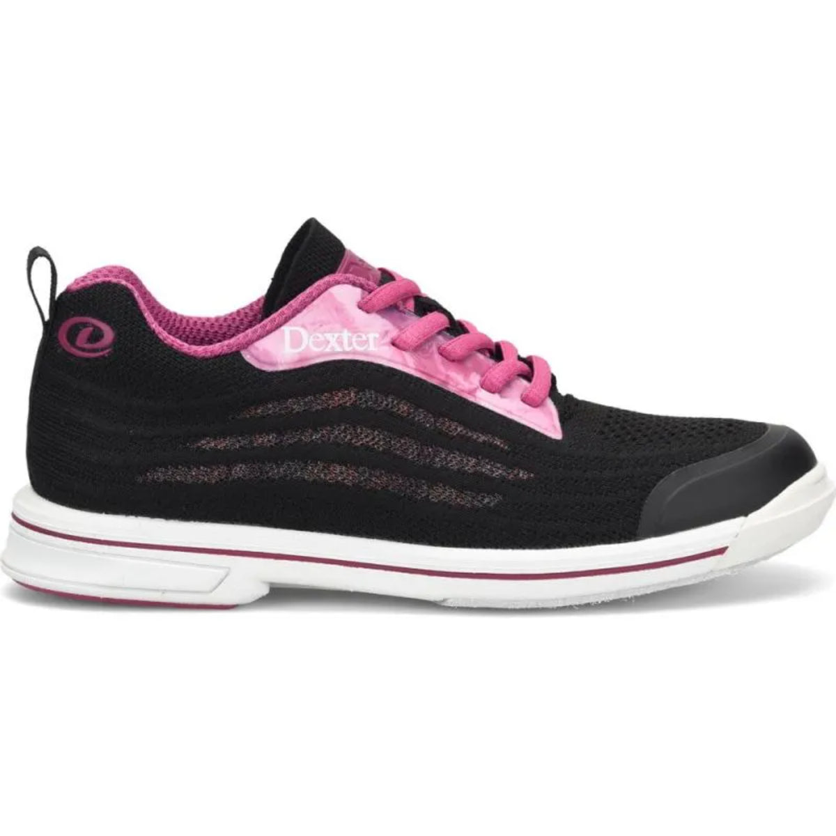 Dexter Women’s DexLite Knit Black Pink Bowling Shoes