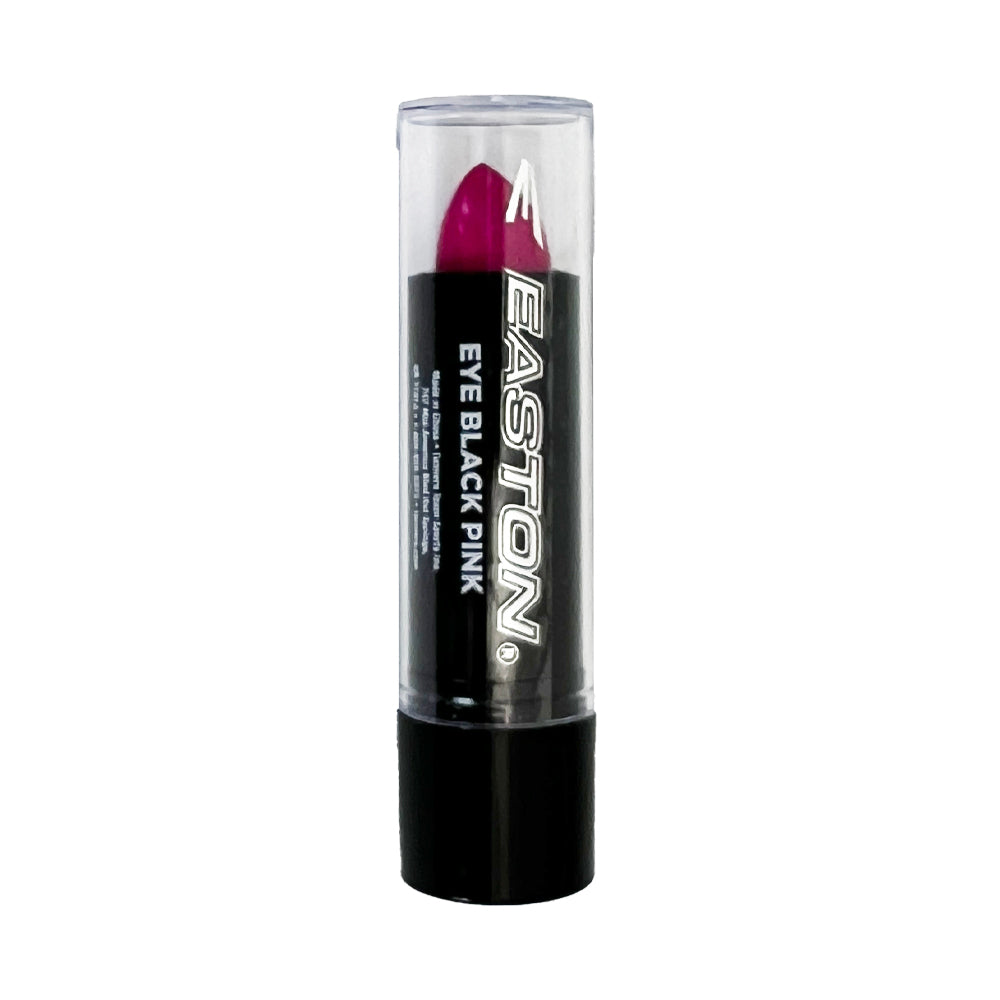 Easton pink eye black grease stick designed to reduce glare and improve visibility for baseball and softball players.