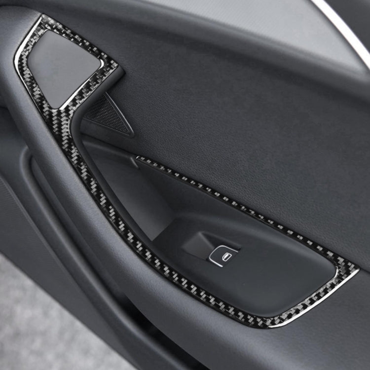 Car Carbon Fiber Glass Lifter Short Style Decorative Sticker for Audi A6 S6 C7 A7 S7 4G8 2012-2018, Glass - View 6