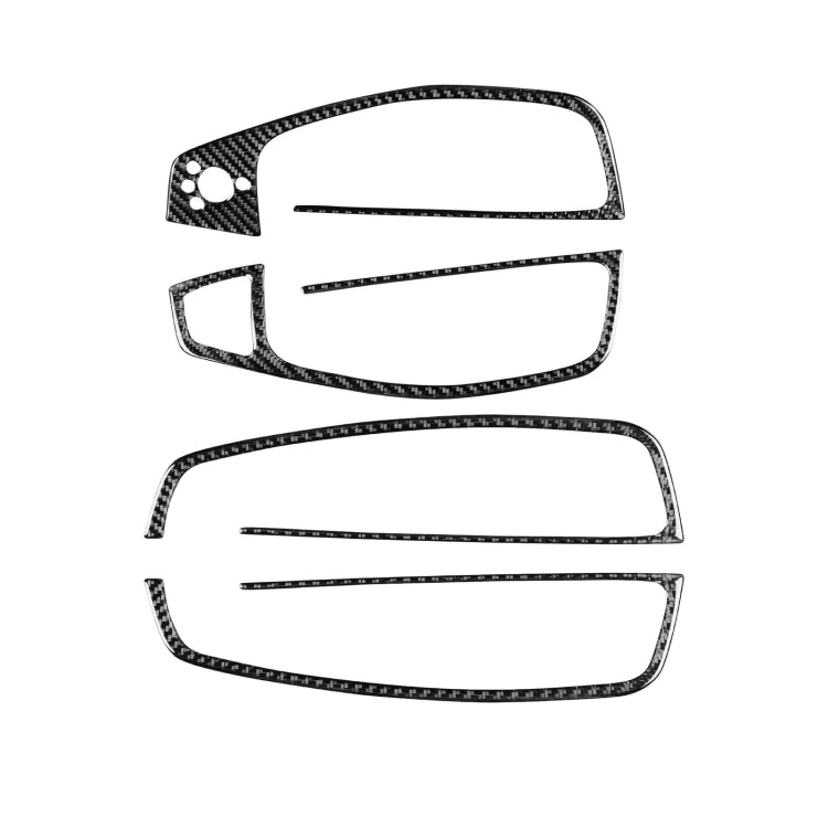 Car Carbon Fiber Glass Lifter Short Style Decorative Sticker for Audi A6 S6 C7 A7 S7 4G8 2012-2018, Glass - View 8