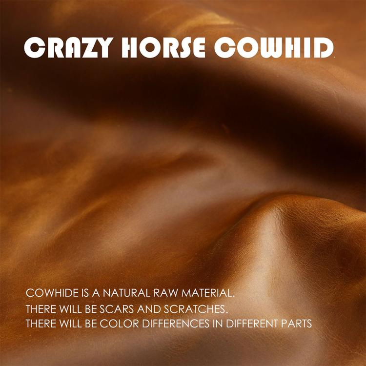 For Lexus RX270 / ES240 / LX570 Hallmo Crazy Horse Cowhide Car Key Protection Cover, For Lexus RX270 3-button - View 10
