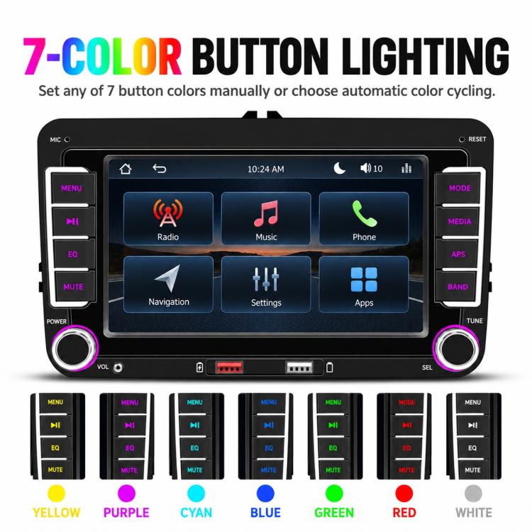 Car MP5 Player Phone Connectivity Bluetooth Reversing Camera for Volkswagen, F9074W 7 inch - View 7