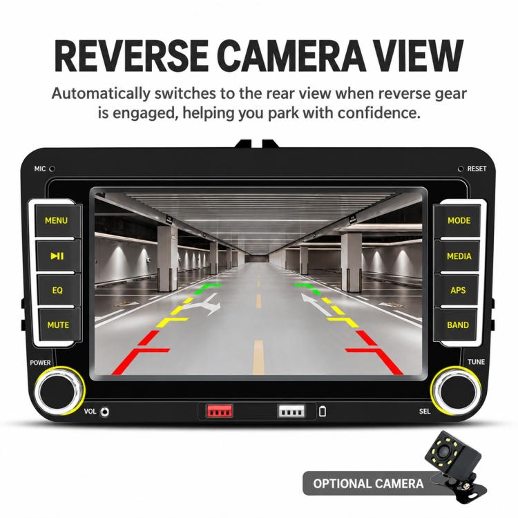 Car MP5 Player Phone Connectivity Bluetooth Reversing Camera for Volkswagen, F9074W 7 inch - View 8