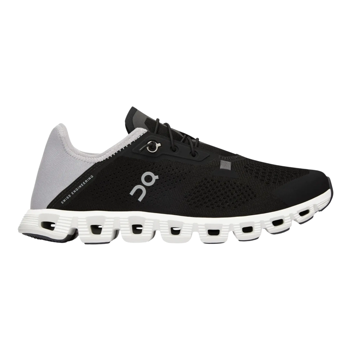 On Cloud 5 Coast Men's Shoes — Black/Shadow Mesh