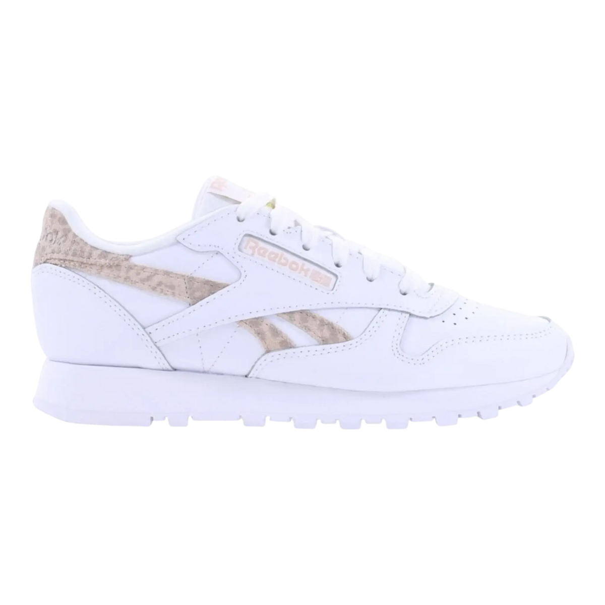 Reebok Classic Leather Women's Shoes — White/Pink