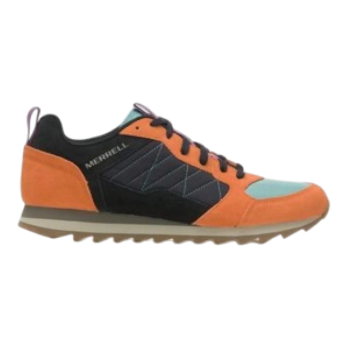 Merrell Alpine Sneaker Men's Shoes — Orange/Black (exuberance) Suede