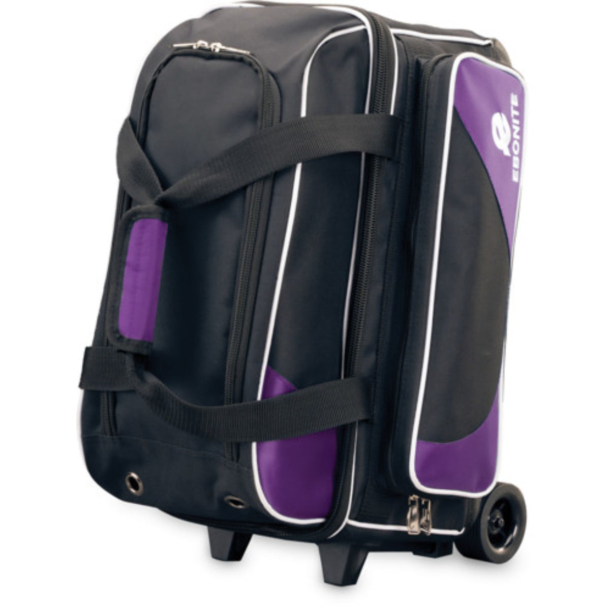 Ebonite Transport 2 Ball Roller Purple Bowling Bag