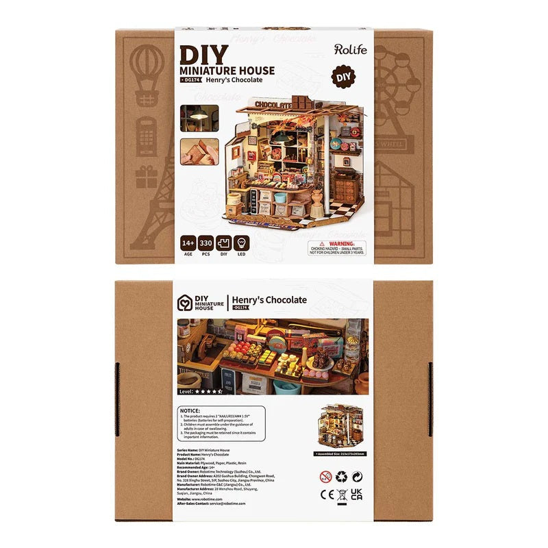 Rolife Henry's Chocolate DIY Miniature House DG174 - View 7