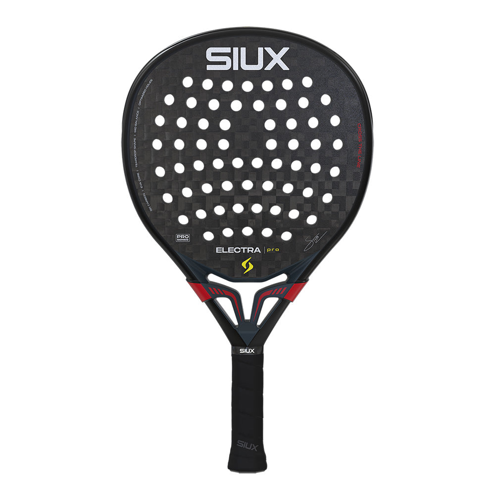 Siux ST5 Electra Pro 2026 Padel Racket in Shadow Red - front view