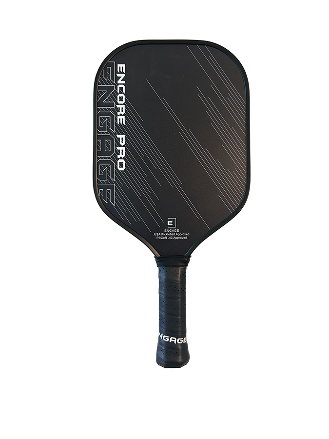 Engage Encore Pro 16mm Pickleball Paddle in White Mist - front view