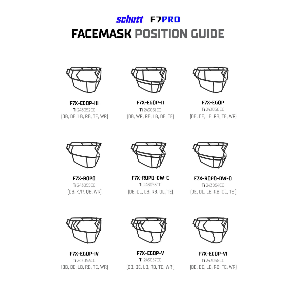 SCHUTT F7X-EGOP II Facemask - view 14