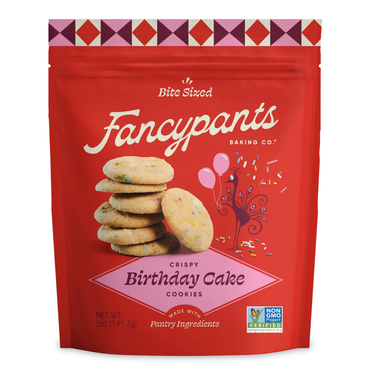 Fancypants Mini Crispy Birthday Cake Cookies, 5 oz (Case of 6)