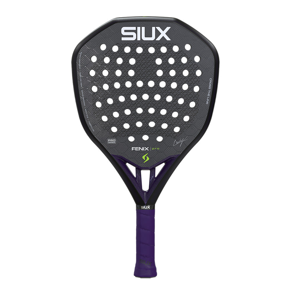 Siux Fenix Pro 2026 Padel Racket in Black - front view