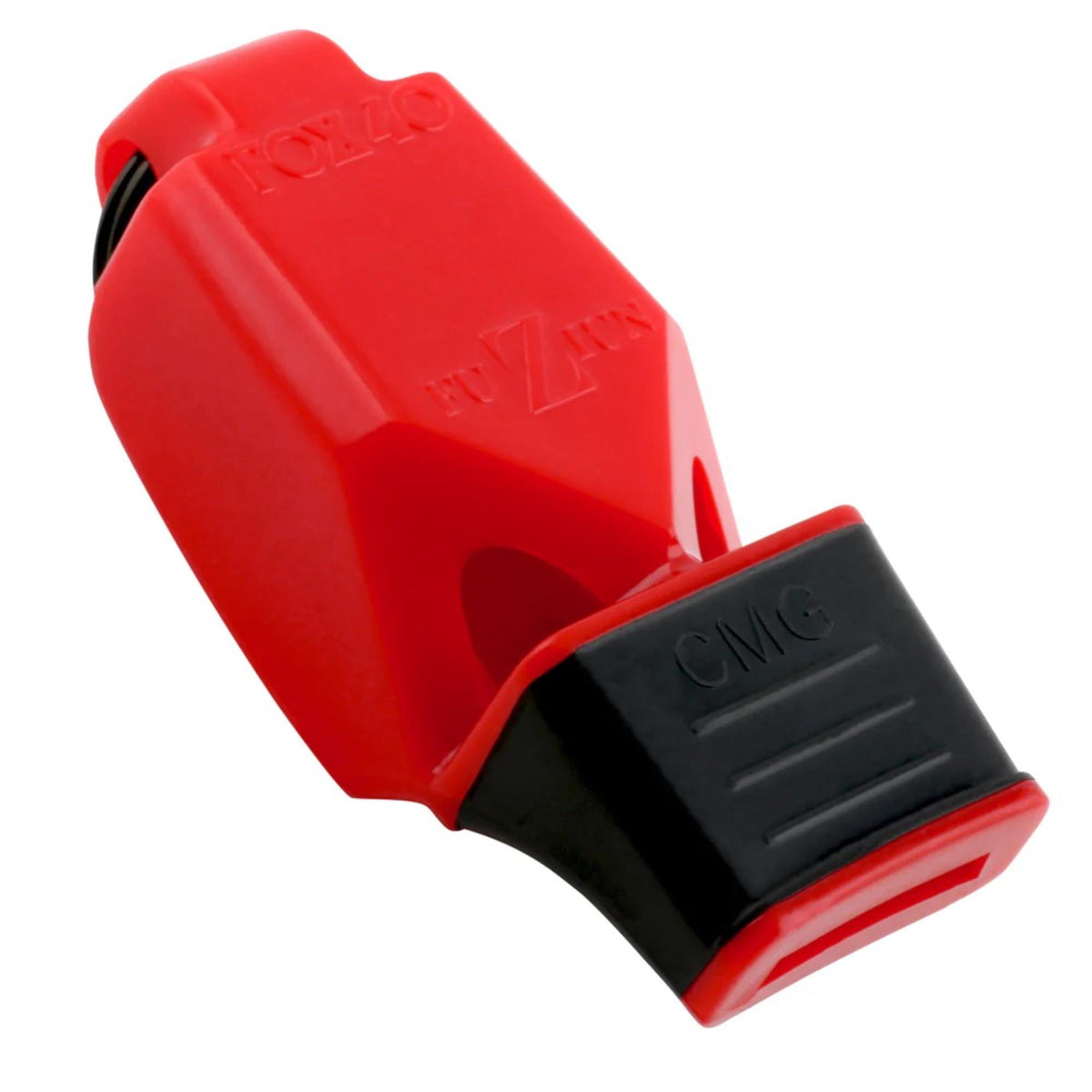 Handheld safety whistle with ergonomic design, cushioned mouthpiece, and durable construction for loud and reliable signaling.